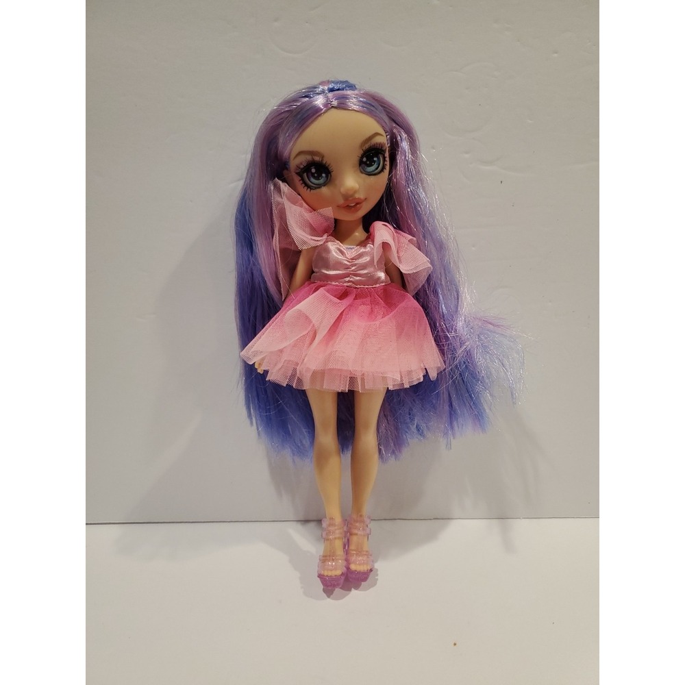 Rainbow High Violet Willow Doll - Non Articulated Legs - Pink Dress
